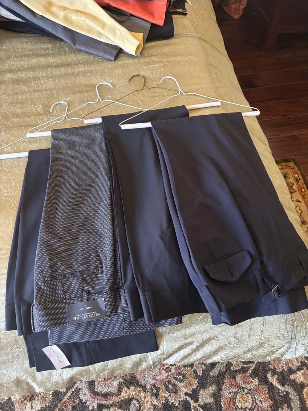 Ann Taylor Navy and Charcoal Dress Pants Pair